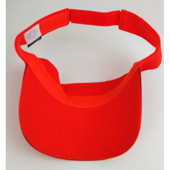 2019 Orange Hooters Unisex Adjustable Employee Visor Cap Hat - Picture 6 of 7